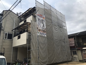 堺市西区　K様邸　外壁1面塗装塗替工事