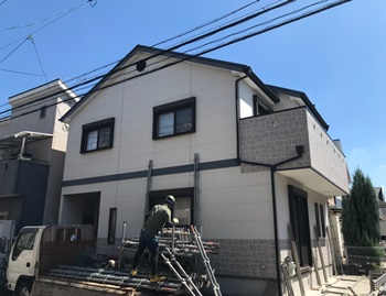 堺市西区　O様邸　外壁・屋根塗装工事